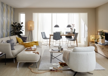 Preview: Schöner Wohnen Balance Creme 200 000 Teppich Raumbild (6)